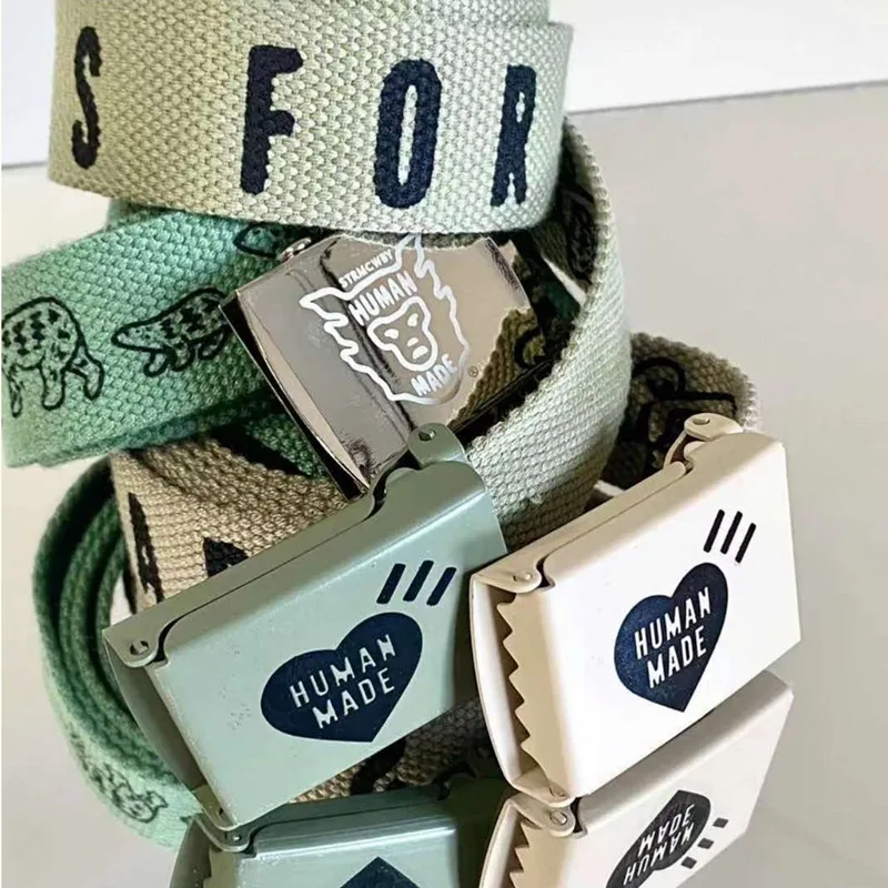 Human Made Fashion Belt Men 1:1 Top Quality Human Made Rollercoaster Tiger Polar Metal Buckle Canvas Safety Belt Men Clothing
Human Made Fashion Belt Men 1:1 Top Quality Human Made Rollercoaster Tiger Polar Metal Buckle Canvas Safety Belt Men Clothing