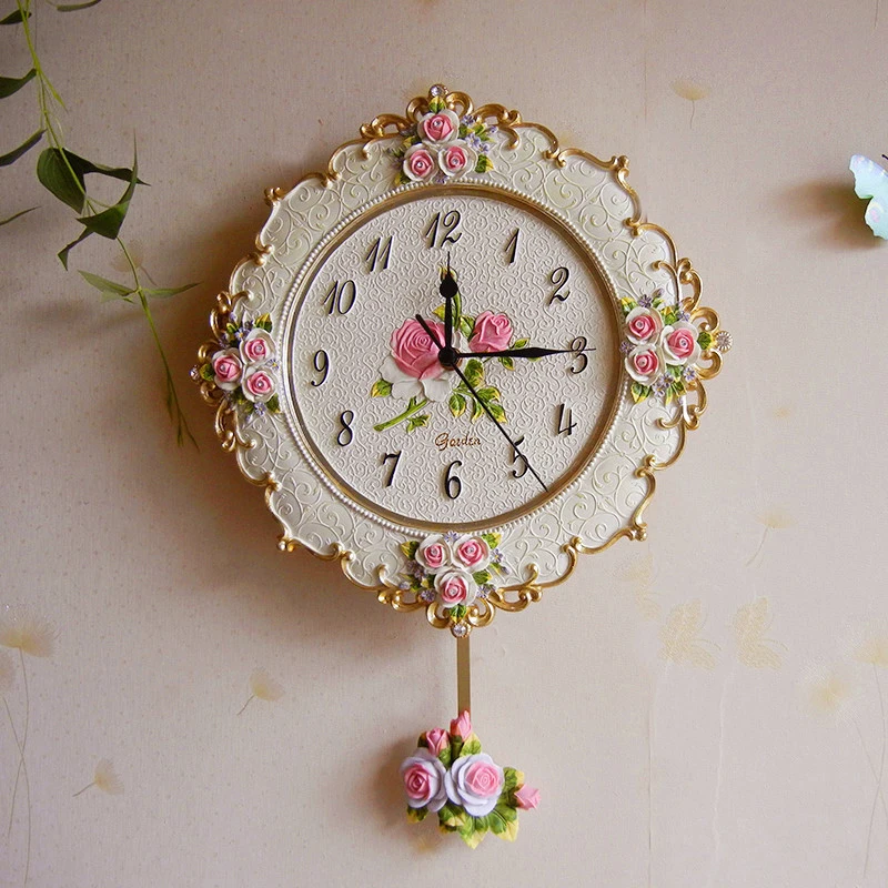 

Настенные часы в европейском стиле домашние Модные Простые современные гостиной спальни креативные настенные часы скандинавские бесшумные цифровые часы