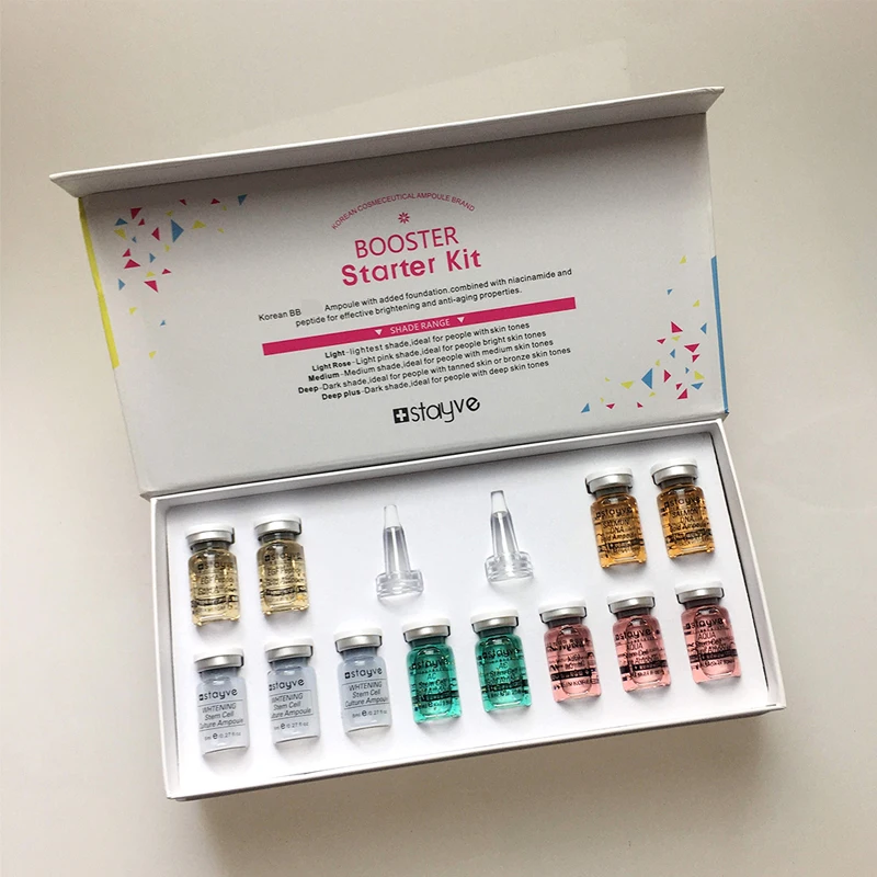 Stayve Original BB Cream Glow Beginner Mix Kit BB Cream Whitening Brightening Liquid Foundation for Nano Microneedles Treatment
Stayve Original BB Cream Glow Beginner Mix Kit BB Cream Whitening Brightening Liquid Foundation for Nano Microneedles Treatment