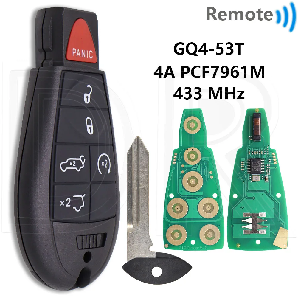 Отличный 4A PCF7961M GQ4-53T 433 МГц автомобильный пульт дистанционного управления Smart Key для Jeep Cherokee Sport KL Chrysler Town & Country Dodge RAM
Отличный 4A PCF7961M GQ4-53T 433 МГц автомобильный пульт дистанционного управления Smart Key для Jeep Cherokee Sport KL Chrysler Town & Country Dodge RAM