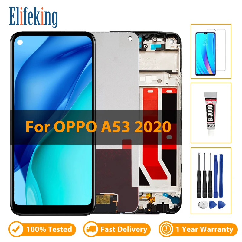 ЖК-дисплей для Oppo A53 4G/ A53S 4G/ A32 / A33 2020, дисплей с сенсорным экраном и дигитайзером в сборе, замена телефона с инструментами 100% протестирован
ЖК-дисплей для Oppo A53 4G/ A53S 4G/ A32 / A33 2020, дисплей с сенсорным экраном и дигитайзером в сборе, замена телефона с инструментами 100% протестирован