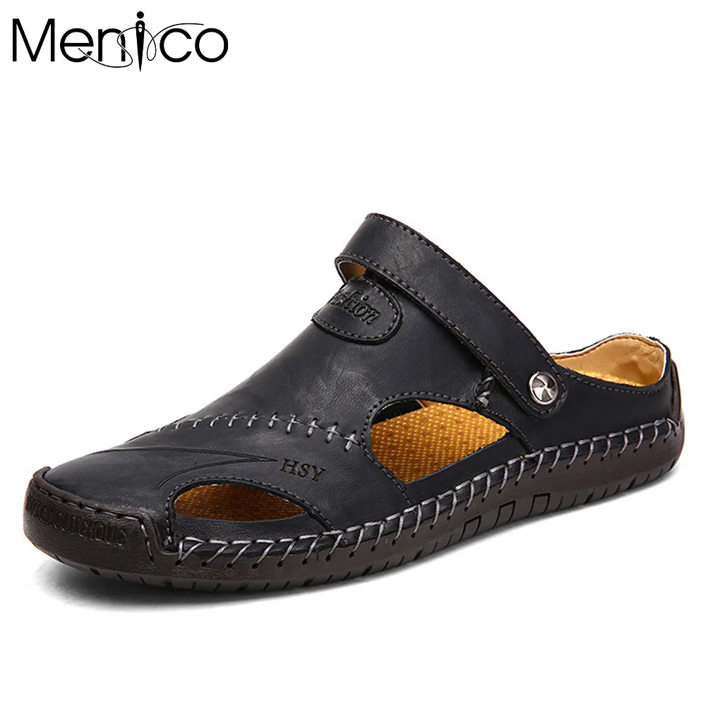 Menico 2022 New Men's Fashion Casual Shoes Genuine Leather Sandals Beach Sandals Flat Breathable Loafers Outdoor Plus Size 39-48
Menico 2022 New Men's Fashion Casual Shoes Genuine Leather Sandals Beach Sandals Flat Breathable Loafers Outdoor Plus Size 39-48