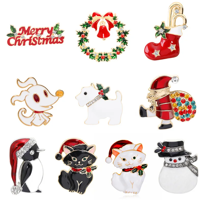 European And American Cartoon Fashion Christmas Versatile Diamond Brooch Alloy Diamond Halloween Tree Corsage
European And American Cartoon Fashion Christmas Versatile Diamond Brooch Alloy Diamond Halloween Tree Corsage
