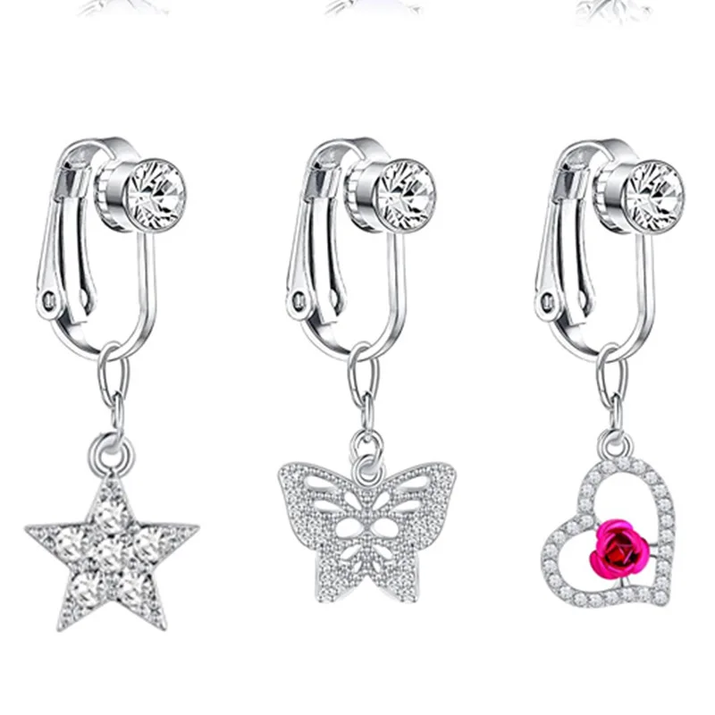 Earring Clip Body Jewelry Fake Belly Ring Fake Earring Navel Fake Pircing Ring Clip Stainless Steel Belly Body Jewelry Piercing
Earring Clip Body Jewelry Fake Belly Ring Fake Earring Navel Fake Pircing Ring Clip Stainless Steel Belly Body Jewelry Piercing