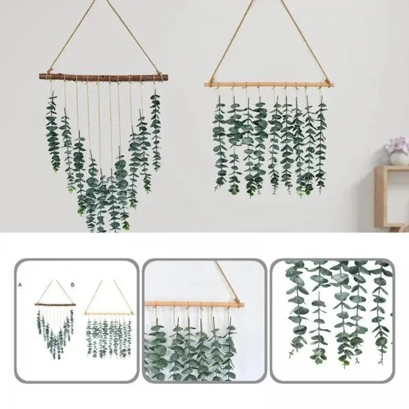 Artificial Eucalyptus Green Wall Hanging Plants with Wooden Stick Rustic Boho Wall Decor for Bedroom Living Room Entrance Decor
Artificial Eucalyptus Green Wall Hanging Plants with Wooden Stick Rustic Boho Wall Decor for Bedroom Living Room Entrance Decor