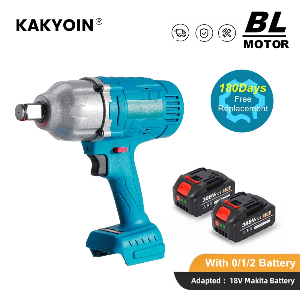 2000N.M High Torque Brushless Electric Impact Wrench Cordless Car Wrench 3/4 inch Socket Tools LED light For Makita 18V Battery
2000N.M High Torque Brushless Electric Impact Wrench Cordless Car Wrench 3/4 inch Socket Tools LED light For Makita 18V Battery