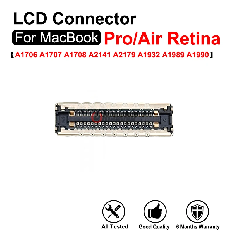 LCD Flex Motherboard Connector For MacBook Air Pro Retina A2141 A2251 A2179 A1932 A1989 A1990 A1706 A1707 A1708 Replacement Part
LCD Flex Motherboard Connector For MacBook Air Pro Retina A2141 A2251 A2179 A1932 A1989 A1990 A1706 A1707 A1708 Replacement Part