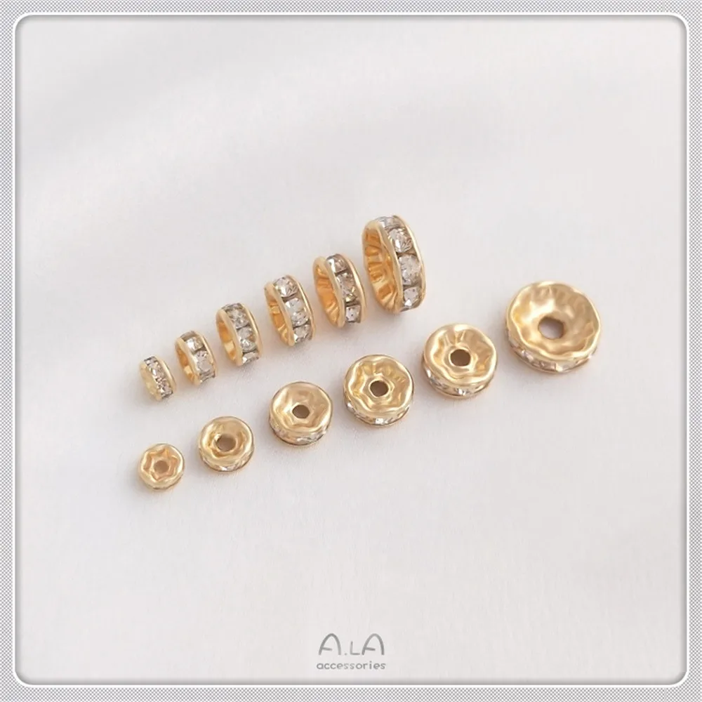 14K gold circle zirconia spacer hand beaded diy crystal bracelet pearl necklace spacer beads accessories
14K gold circle zirconia spacer hand beaded diy crystal bracelet pearl necklace spacer beads accessories