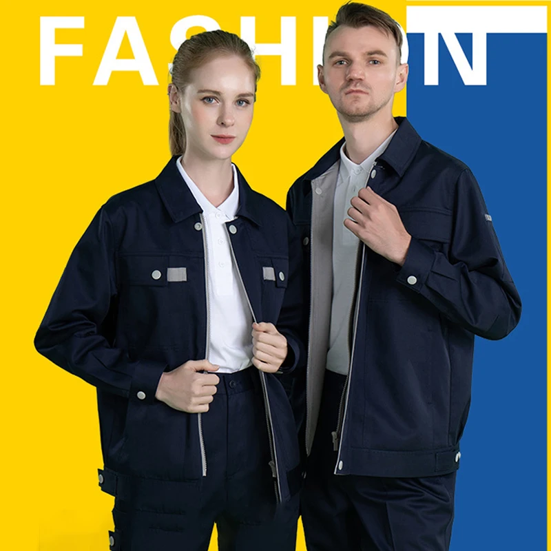 Men's and Women's Work Clothes Suit Enterprise Clothing Industry Factory Clothing Auto Repair Welding Work Clothes Jacket
Men's and Women's Work Clothes Suit Enterprise Clothing Industry Factory Clothing Auto Repair Welding Work Clothes Jacket