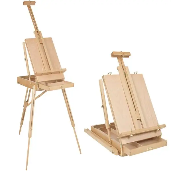 Foldable Artist Easel Premium Red Beech Portable Sketch Box Oil Painting Easel with Palette Wood Color
Foldable Artist Easel Premium Red Beech Portable Sketch Box Oil Painting Easel with Palette Wood Color