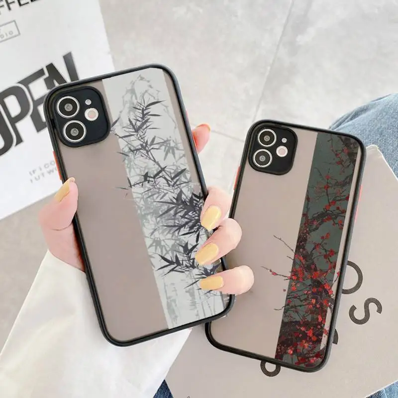 chinese style Flower art design Phone Case matte transparent For iphone 11 12 13 7 8 plus mini x xs xr pro max cover
chinese style Flower art design Phone Case matte transparent For iphone 11 12 13 7 8 plus mini x xs xr pro max cover