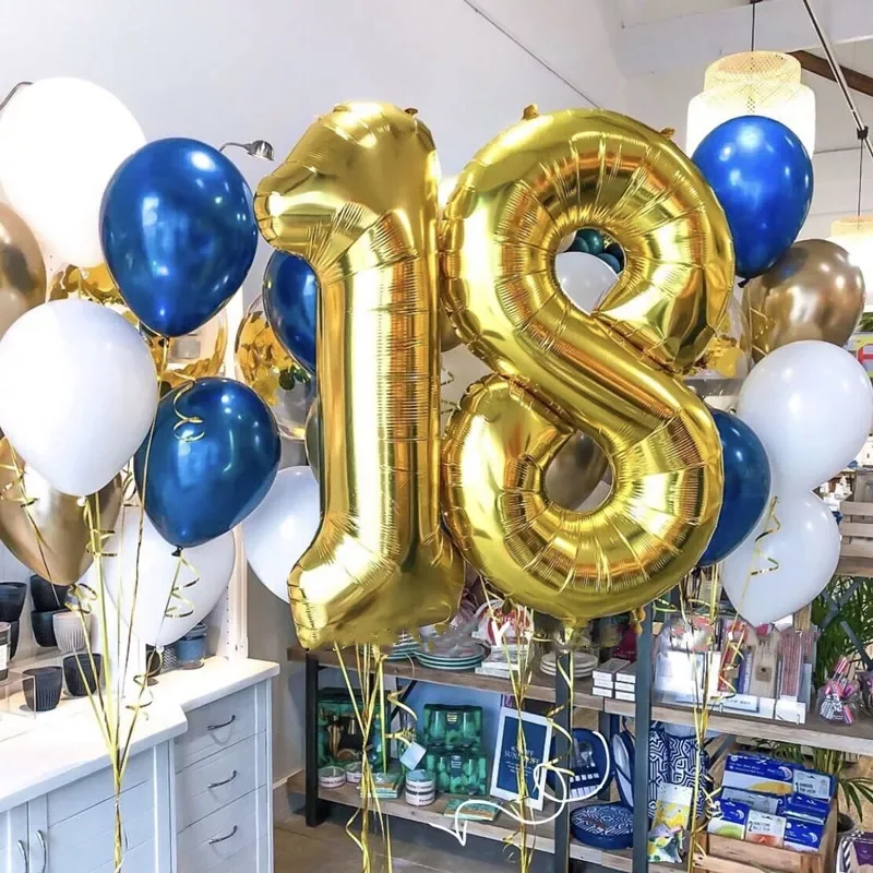 New Balloon 32/40inch rose gold white sliver number aluminum foil balloon 18 21 30 60 years old adult birthday party decoration
New Balloon 32/40inch rose gold white sliver number aluminum foil balloon 18 21 30 60 years old adult birthday party decoration