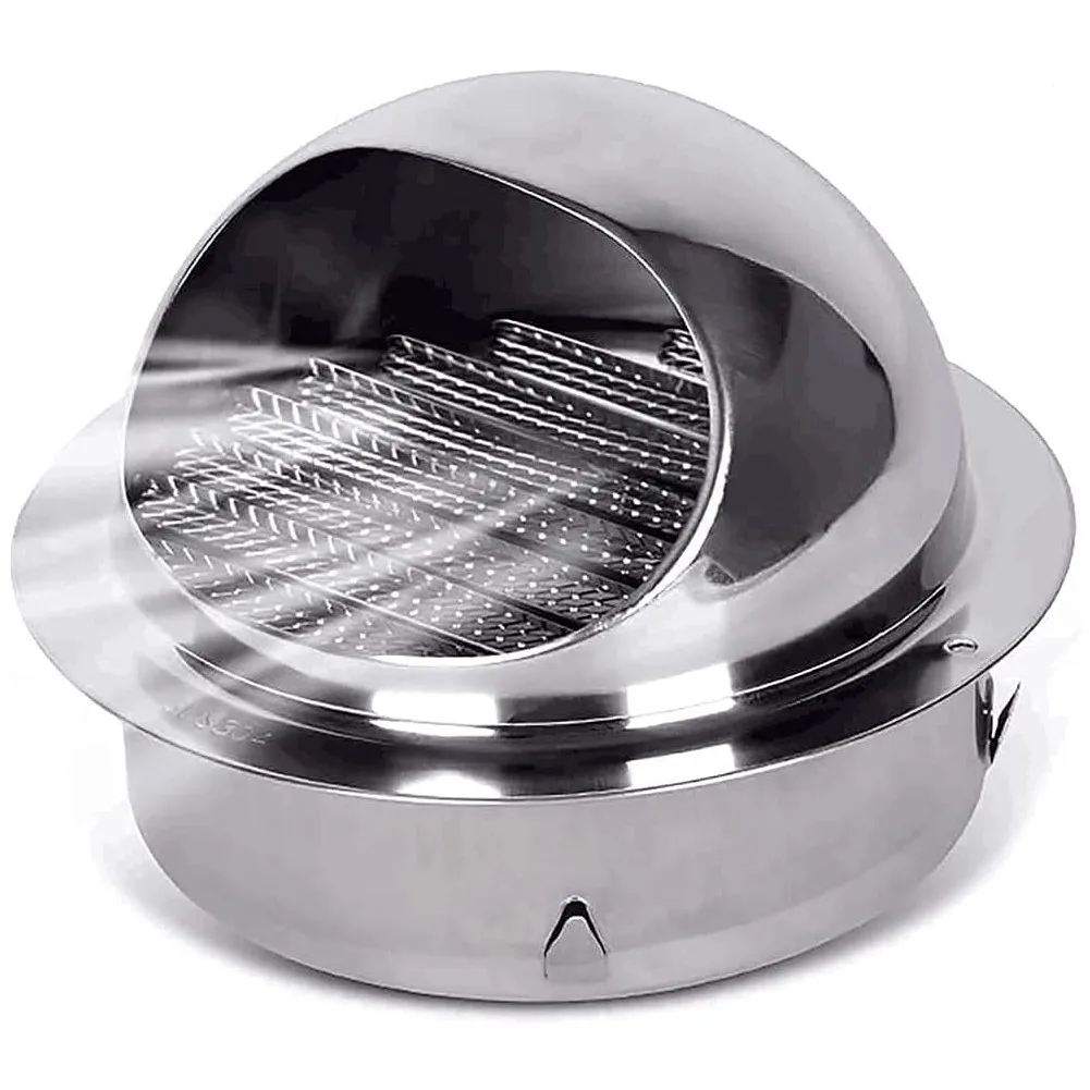 1pc Wall Ceiling Exhaust Hood Ventilation Grille Air Hood Weather Protection Grille Stainless Steel Slatted Grille Vents Cap
1pc Wall Ceiling Exhaust Hood Ventilation Grille Air Hood Weather Protection Grille Stainless Steel Slatted Grille Vents Cap
