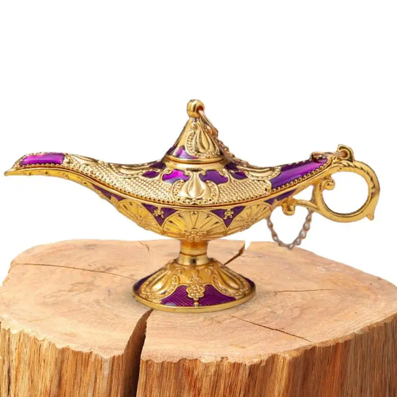 Zinc Alloy Aladdin Oil Lamp Decor Magic Lamp Christmas Ornament Home Wedding Party Tabletop Decoration
Zinc Alloy Aladdin Oil Lamp Decor Magic Lamp Christmas Ornament Home Wedding Party Tabletop Decoration