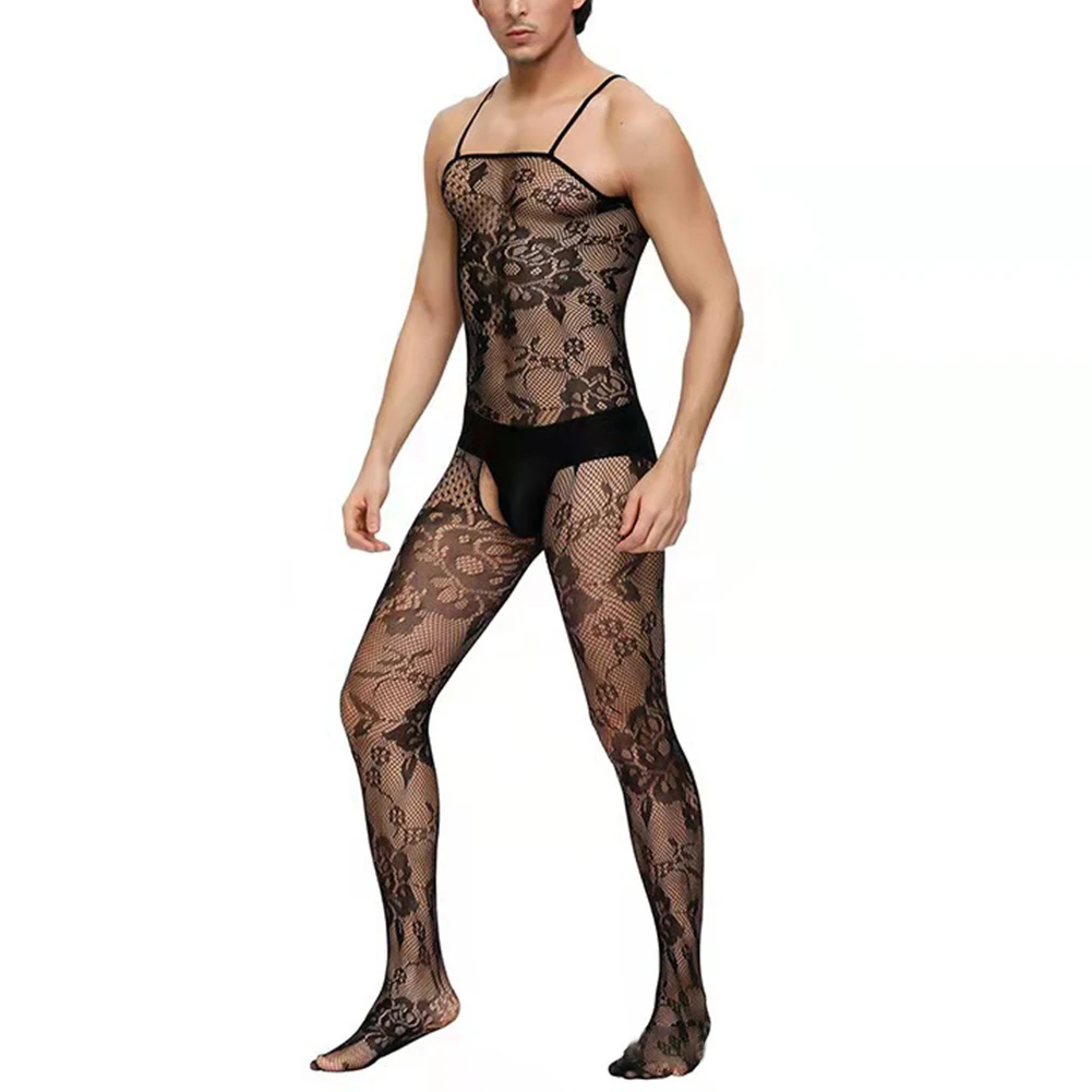 Men Sissy Body Stockings Pantyhose Sheer Hollow Out Stretchy Black Fishnet Tights Bodysuit Spaghetti Strap Sleeveless Jumpsuit
Men Sissy Body Stockings Pantyhose Sheer Hollow Out Stretchy Black Fishnet Tights Bodysuit Spaghetti Strap Sleeveless Jumpsuit