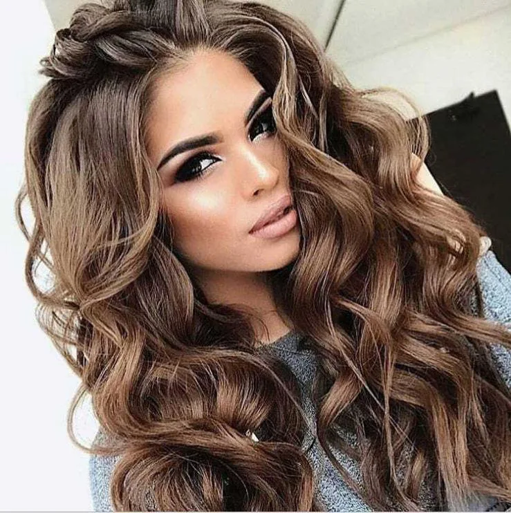 European and American Wig Lady Brown long wavy hair rose net cross-border new wig
European and American Wig Lady Brown long wavy hair rose net cross-border new wig