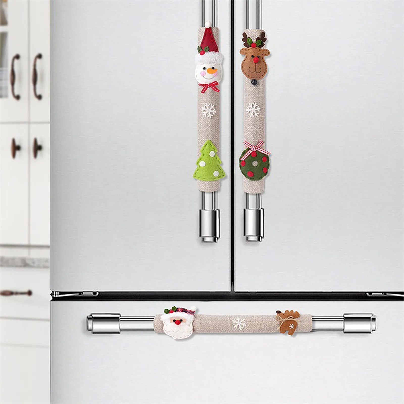 Christmas Home Decorations Father Christmas Snowman Burlap Fridge Handle Sticker Microwave Handle Cover
Christmas Home Decorations Father Christmas Snowman Burlap Fridge Handle Sticker Microwave Handle Cover