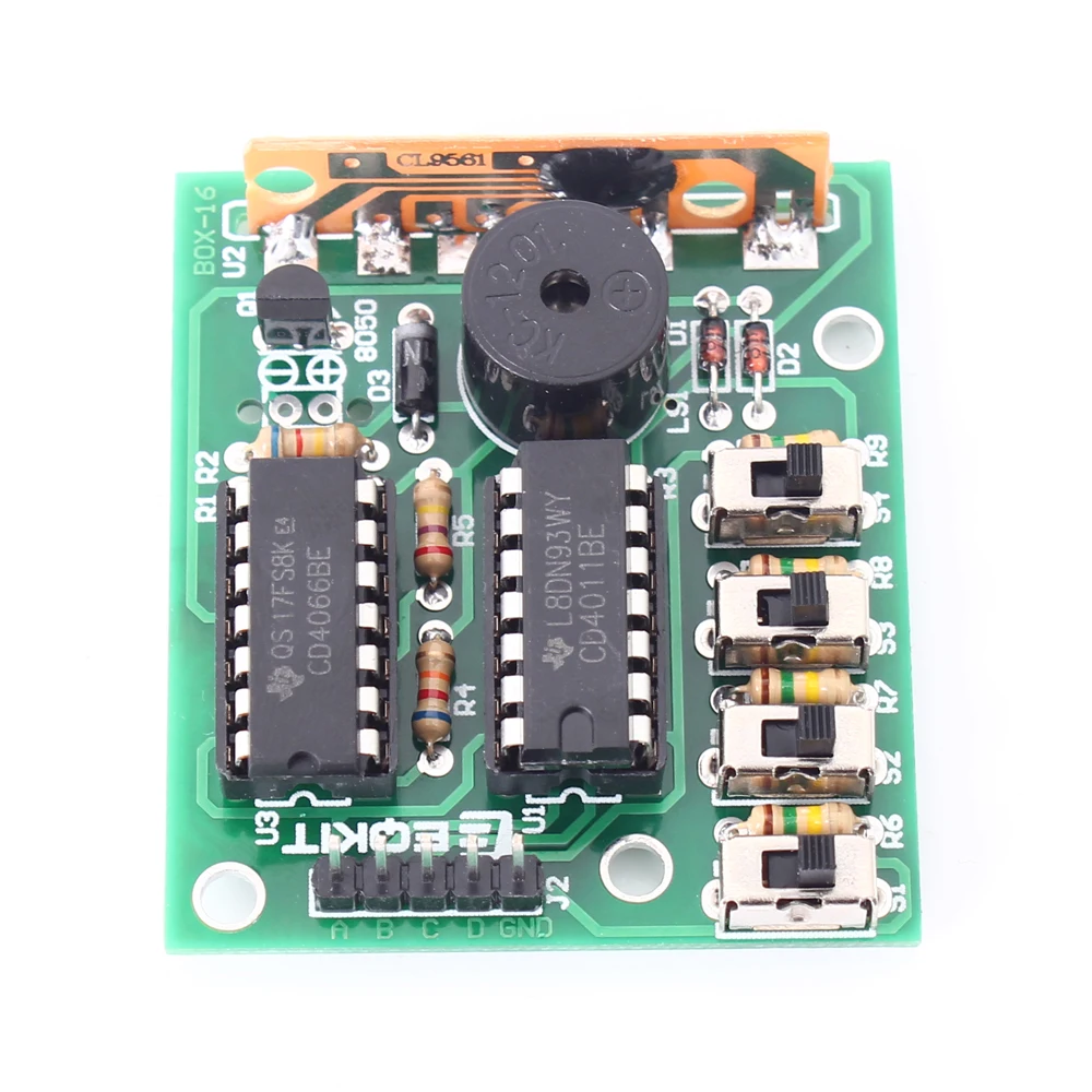 DC 5V DIY Kits Music Player Box 16 Sounds Button/GPIO Control for Electronic Toy Doorbell Alarm Electronic Production
DC 5V DIY Kits Music Player Box 16 Sounds Button/GPIO Control for Electronic Toy Doorbell Alarm Electronic Production