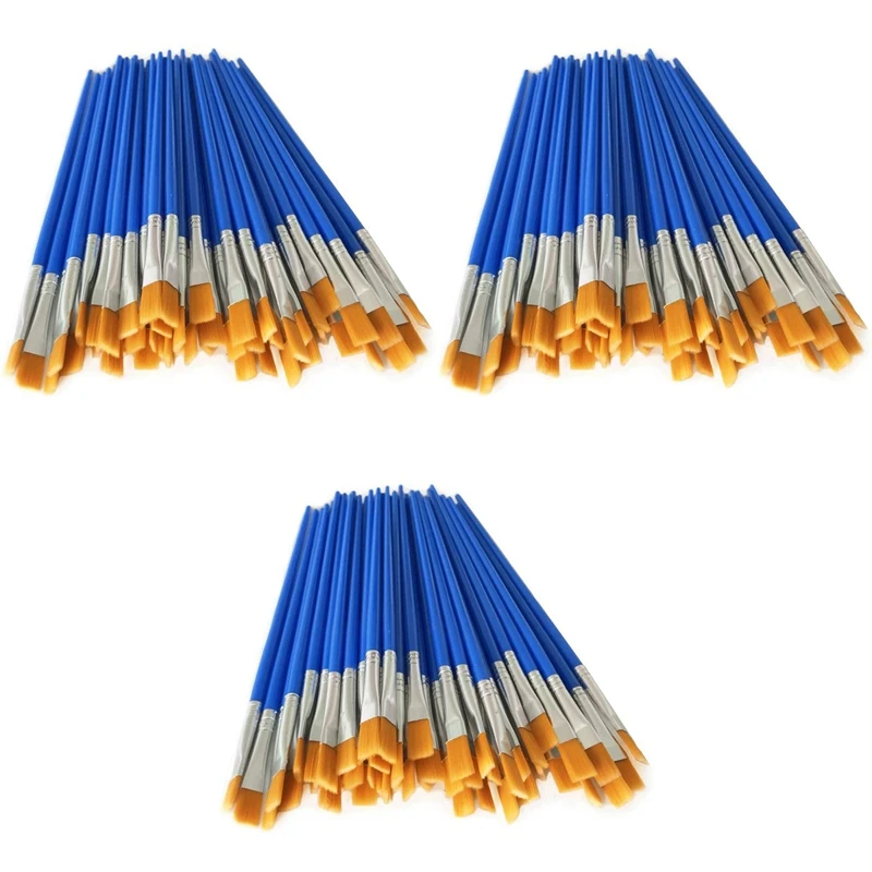 300 Pcs Flat Paint Brushes Set Kids Nylon Hair Acrylic Small Oil Watercolor Artist Painting Kits
300 Pcs Flat Paint Brushes Set Kids Nylon Hair Acrylic Small Oil Watercolor Artist Painting Kits