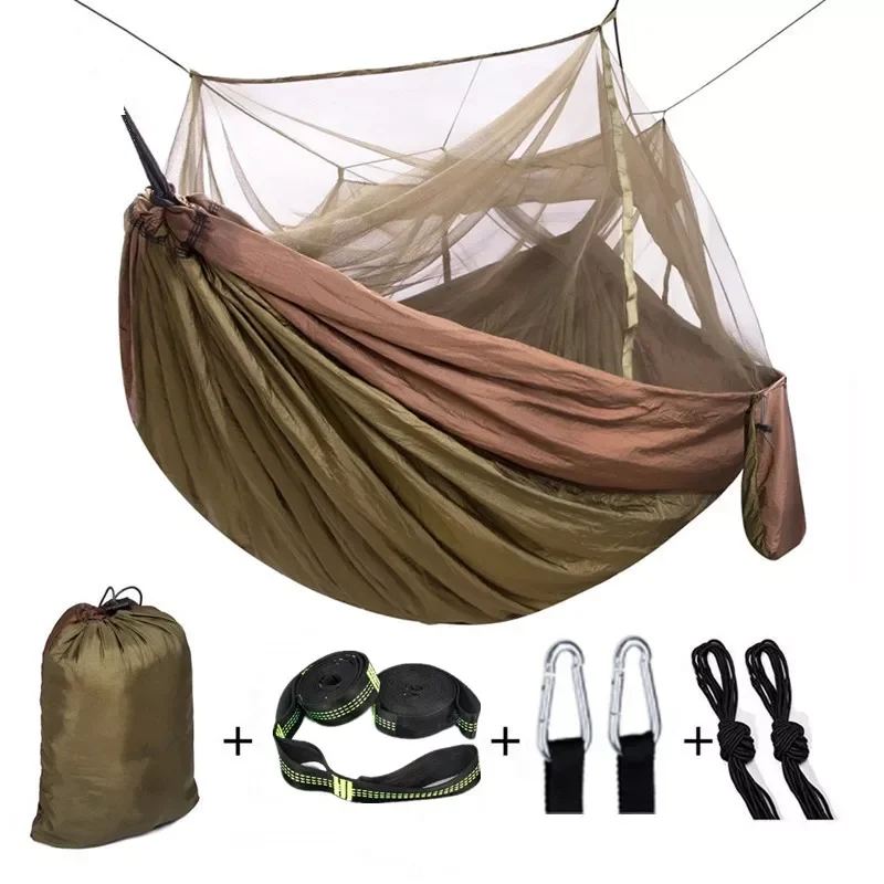 Parachute Cloth Travel Camping Hammock with Mosquito Net ,portable Lightweight Backpacking Hammock Easy Hammocks Swing
Parachute Cloth Travel Camping Hammock with Mosquito Net ,portable Lightweight Backpacking Hammock Easy Hammocks Swing