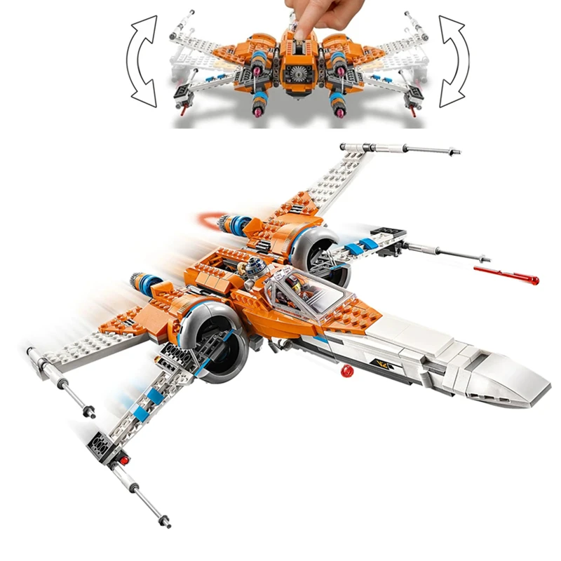 Fit 75273 Star Space Wars Poe Dameron's X-wing Fighter Aircraft Spaceship Building Blocks Bricks Toys Kid Gift
Fit 75273 Star Space Wars Poe Dameron's X-wing Fighter Aircraft Spaceship Building Blocks Bricks Toys Kid Gift
