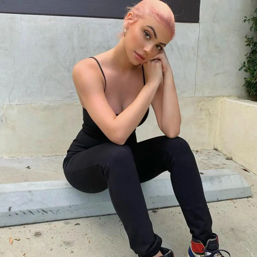 Soft Texture Chic Sling Scoop Neck Yoga Jumpsuit One-piece Bodycon Jumpsuit Tummy Control Female Clothes
Soft Texture Chic Sling Scoop Neck Yoga Jumpsuit One-piece Bodycon Jumpsuit Tummy Control Female Clothes