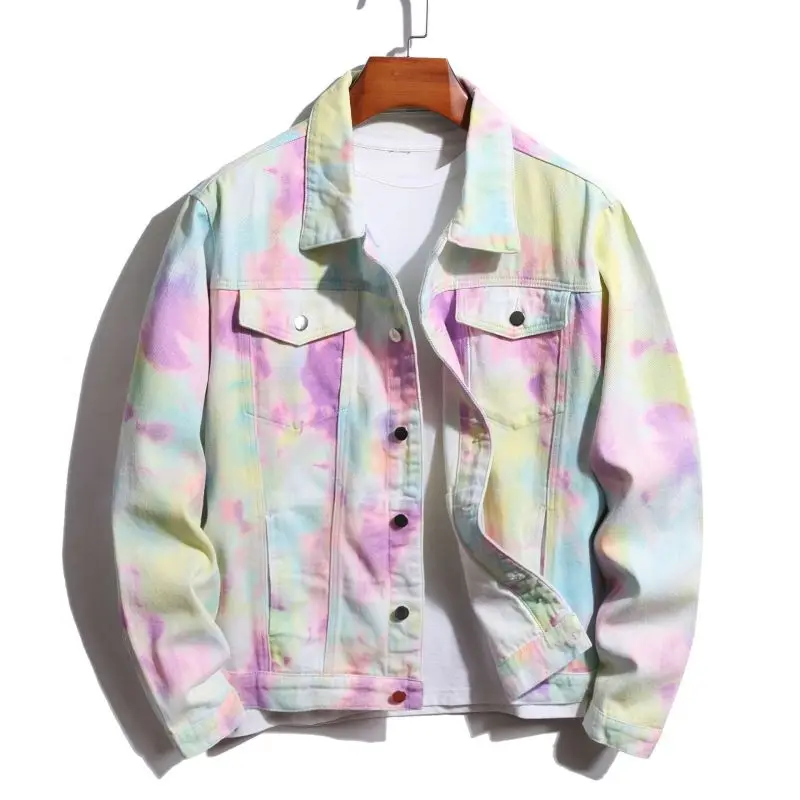 Fashion Casual Oversize Men Denim Jacket Printed Tie-dye Melange Trendy Street Youth Hip Hop Baggy Male Clothing Jean Coat
Fashion Casual Oversize Men Denim Jacket Printed Tie-dye Melange Trendy Street Youth Hip Hop Baggy Male Clothing Jean Coat