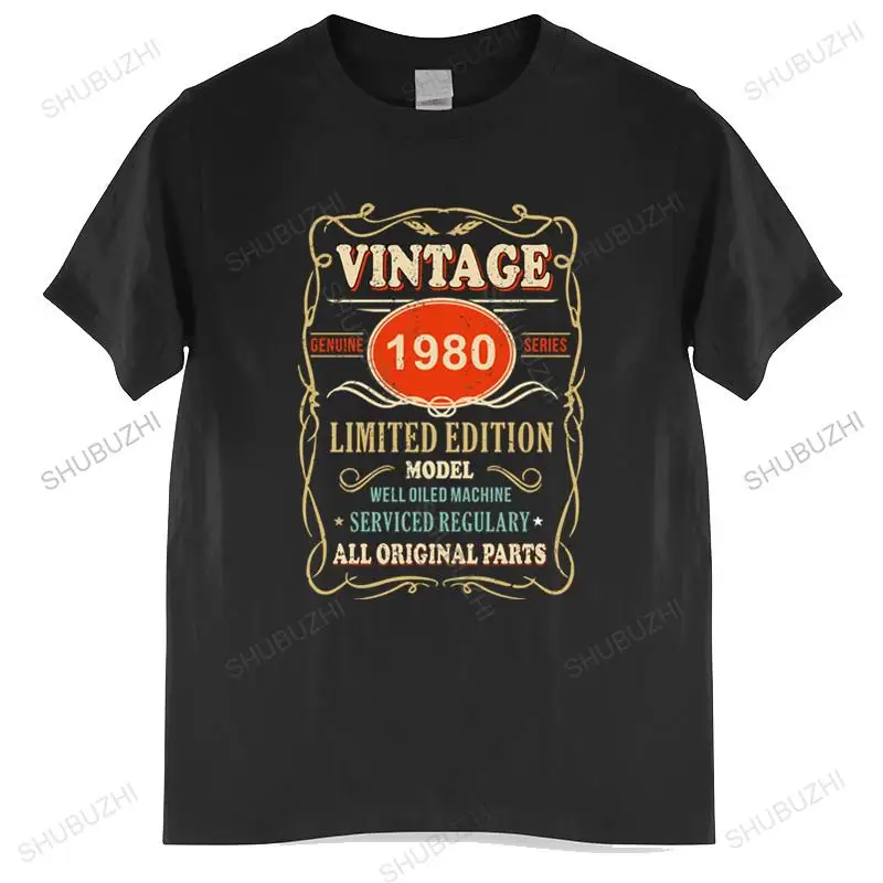 New Arrived Mens t shirt Vintage 1980 Tshirt 40th Birthday All Original Parts T-shirt 41 Years Old Mens T-shirt Euro size TOPS
New Arrived Mens t shirt Vintage 1980 Tshirt 40th Birthday All Original Parts T-shirt 41 Years Old Mens T-shirt Euro size TOPS