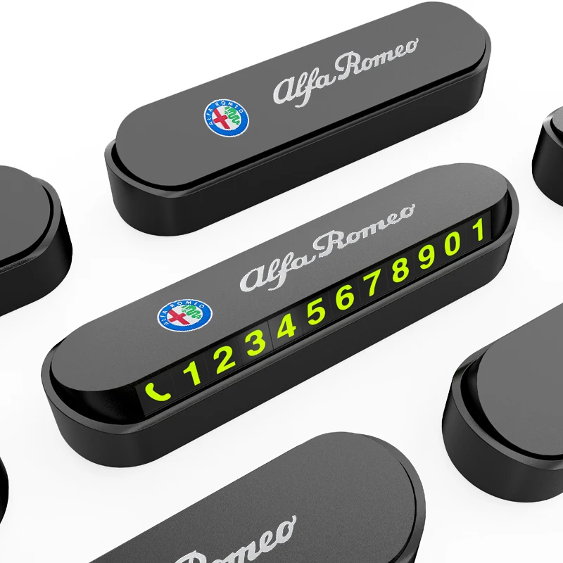 Luminous Car Temporary Parking Card Sticker Phone Number Card Plate For Alfa Romeo 159 147 156 Giulietta Giulia Mito Stelvio 166
Luminous Car Temporary Parking Card Sticker Phone Number Card Plate For Alfa Romeo 159 147 156 Giulietta Giulia Mito Stelvio 166
