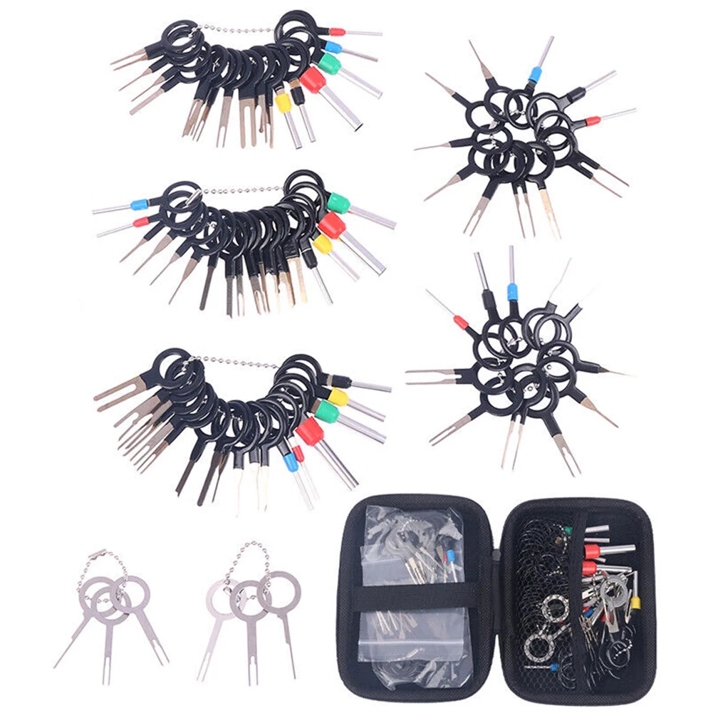 82pcs Automotive Plug Terminal Removal Tool Electrical Wire Crimp Split Connectors Pin Extractor Kit Keys For Car Repair Tool
82pcs Automotive Plug Terminal Removal Tool Electrical Wire Crimp Split Connectors Pin Extractor Kit Keys For Car Repair Tool