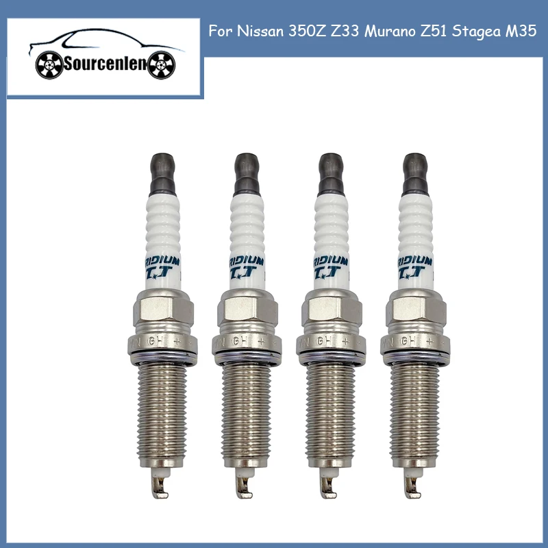

4Pcs IXEH22TT 4712 Iridium Spark Plug For Nissan 350Z Z33 Murano Z51 Stagea M35 IXEH22TT-4712 IXEH22TT4712