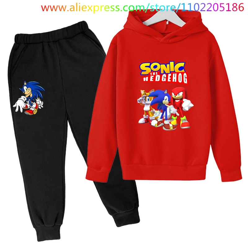 New Boy Clothes Girls Sonic Hoodie Set Kids 2Pcs Sets Spring Autumn Toddler Cartoon Hooded +Pants Tracksuit Girls Clothes
New Boy Clothes Girls Sonic Hoodie Set Kids 2Pcs Sets Spring Autumn Toddler Cartoon Hooded +Pants Tracksuit Girls Clothes