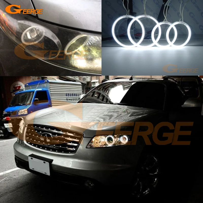 For INFINITI S50 FX35 FX45 2003 2004 2005 2006 2007 2008 Excellent Ultra Bright CCFL Angel Eyes Halo Rings Kit Light
For INFINITI S50 FX35 FX45 2003 2004 2005 2006 2007 2008 Excellent Ultra Bright CCFL Angel Eyes Halo Rings Kit Light