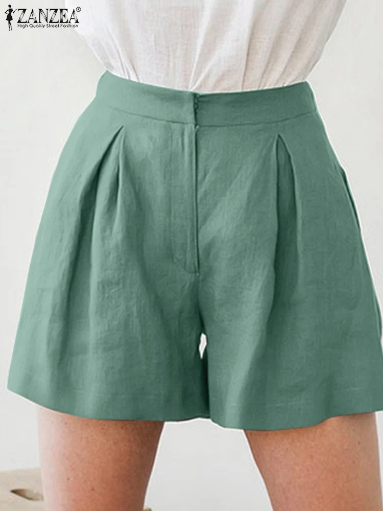 ZANZEA Elastic Waist Pocket Cotton Harem Pants Women Summer Solid Color Hot Pant Bohemian Casual Holiday Oversized Harem Trouser
ZANZEA Elastic Waist Pocket Cotton Harem Pants Women Summer Solid Color Hot Pant Bohemian Casual Holiday Oversized Harem Trouser