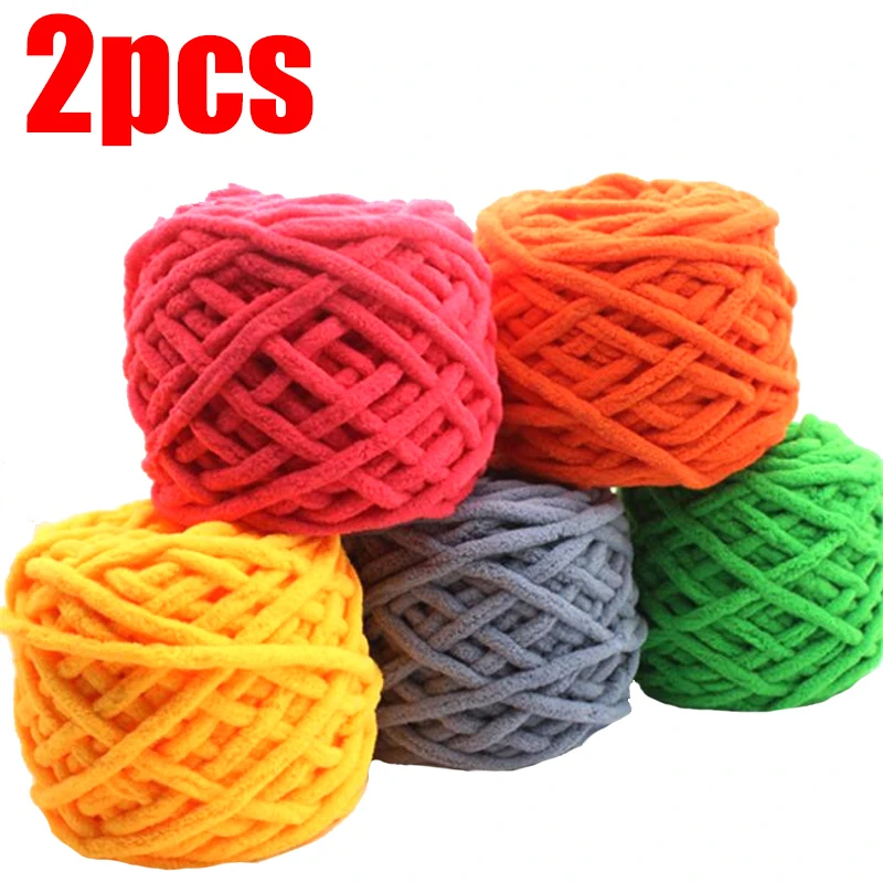 2pcs X100g Blended Chenille Colorful Dye Scarf Hand-knitted Yarn For Hand knitting Crochet Hat Soft Milk Cotton Yarn
2pcs X100g Blended Chenille Colorful Dye Scarf Hand-knitted Yarn For Hand knitting Crochet Hat Soft Milk Cotton Yarn