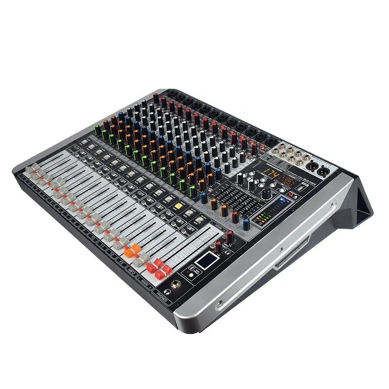 Hot Selling 12-Channel Professional Audio Mixer With USB BT DJ Sound Mixing Console
Hot Selling 12-Channel Professional Audio Mixer With USB BT DJ Sound Mixing Console