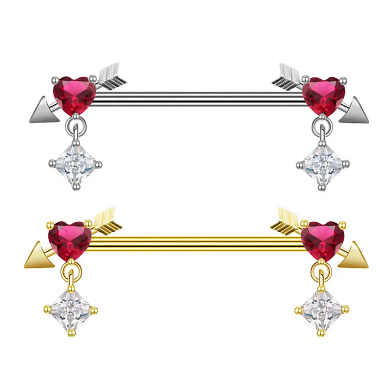 Stainless Steel Industrial Piercing Barbell Earring In Cartilage Helix Body Pierc Jewelry Heart Dangle Zircon Industrial Earring
Stainless Steel Industrial Piercing Barbell Earring In Cartilage Helix Body Pierc Jewelry Heart Dangle Zircon Industrial Earring