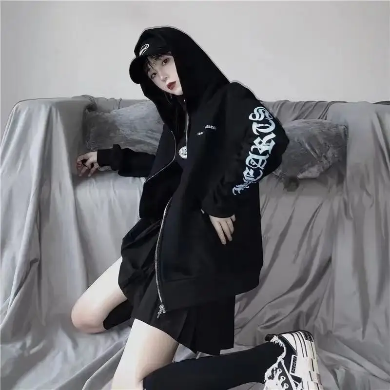 Oversized summer clothes sweatshirt ladies Korean streetwear tops 2021 printed hooded tops hip-hop street lovers loose jackets
Oversized summer clothes sweatshirt ladies Korean streetwear tops 2021 printed hooded tops hip-hop street lovers loose jackets