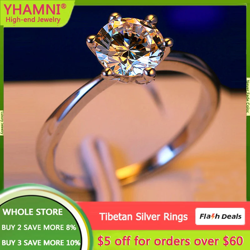 90% OFF! Luxury Female Small 0.5ct Zircon Stone Ring Original Tibetan Silver Jewelry Engagement Wedding Band Rings For Women
90% OFF! Luxury Female Small 0.5ct Zircon Stone Ring Original Tibetan Silver Jewelry Engagement Wedding Band Rings For Women