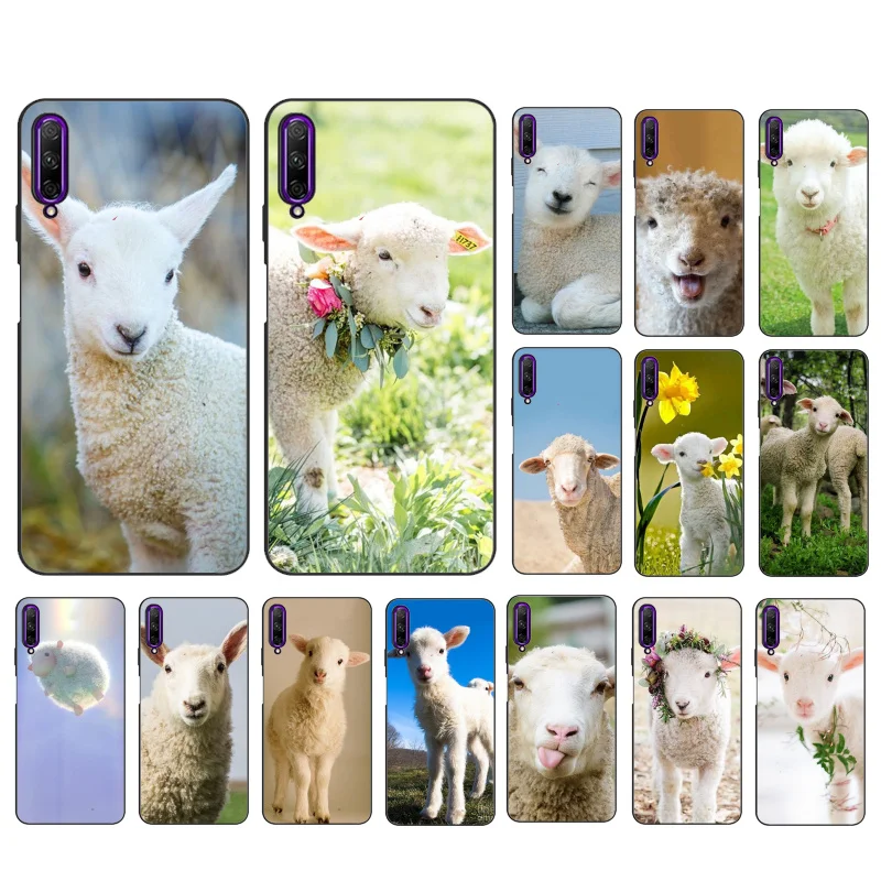 

Cute Sheep Phone Case for Huawei P50 Pro P30 P40 Lite P40Pro P20 lite P10 Plus Mate 20 Pro Mate20 X