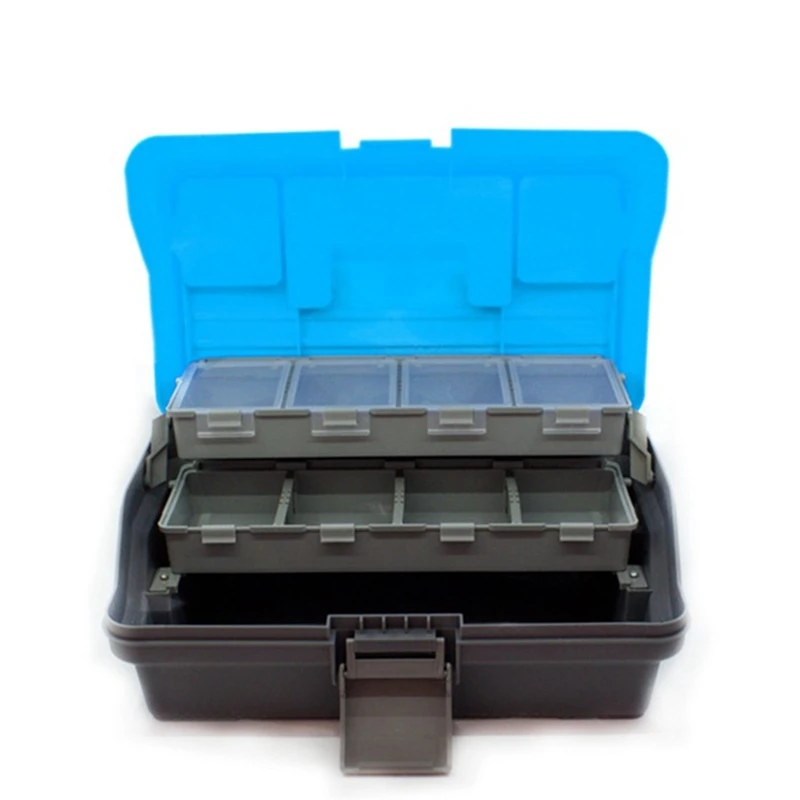 Waterproof 3-Tier Fishing Tackle Box Storage Box Portable Fishing Tackle Strong Corrosion Resistant Storage Box Reusable Durable
Waterproof 3-Tier Fishing Tackle Box Storage Box Portable Fishing Tackle Strong Corrosion Resistant Storage Box Reusable Durable