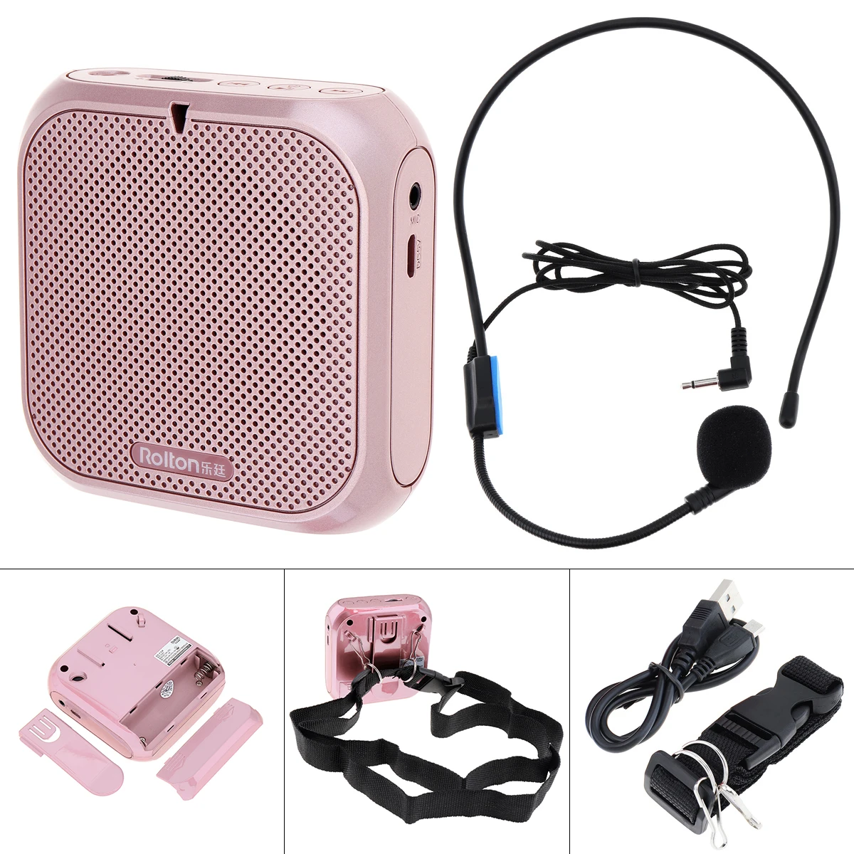 Mini Original Sound Megaphone Portable Voice Amplifier Waist Band Clip Loudspeaker Support TF USB FM Radio MP3 Players
Mini Original Sound Megaphone Portable Voice Amplifier Waist Band Clip Loudspeaker Support TF USB FM Radio MP3 Players