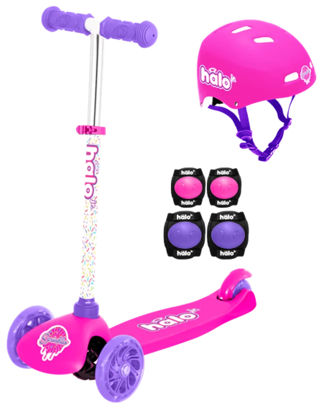 Rise Above Jr. 3 Wheel Scooter Combo - Sweets Pink - Scooter, Helmet, Knee & Elbow Pads
Rise Above Jr. 3 Wheel Scooter Combo - Sweets Pink - Scooter, Helmet, Knee & Elbow Pads