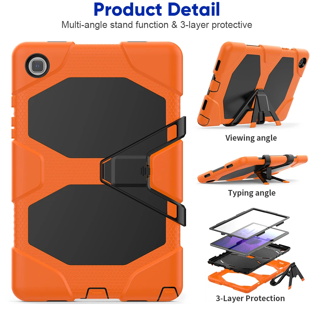 Kids Safe Amor Shockproof Tablet Cover For Samsung Galaxy Tab A7 10.4 inch 2020 SM-T500 T505 SM-T505 Kickstand Protective Case
Kids Safe Amor Shockproof Tablet Cover For Samsung Galaxy Tab A7 10.4 inch 2020 SM-T500 T505 SM-T505 Kickstand Protective Case