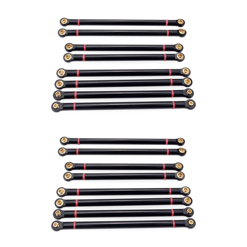 16Pcs/Lot Metal Link Rod 313MM Wheelbase Suit for Axial SCX10 1/10 RC Crawler Car Parts 
16Pcs/Lot Metal Link Rod 313MM Wheelbase Suit for Axial SCX10 1/10 RC Crawler Car Parts