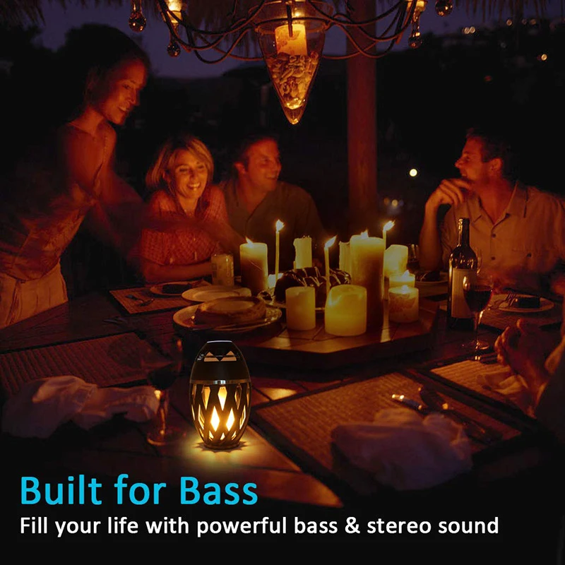 Led Flame Torch Lamp Speakers Bass Hd Audio Wireless Speaker Hifi Stereo System Flicker Light Novel Music Player
Led Flame Torch Lamp Speakers Bass Hd Audio Wireless Speaker Hifi Stereo System Flicker Light Novel Music Player