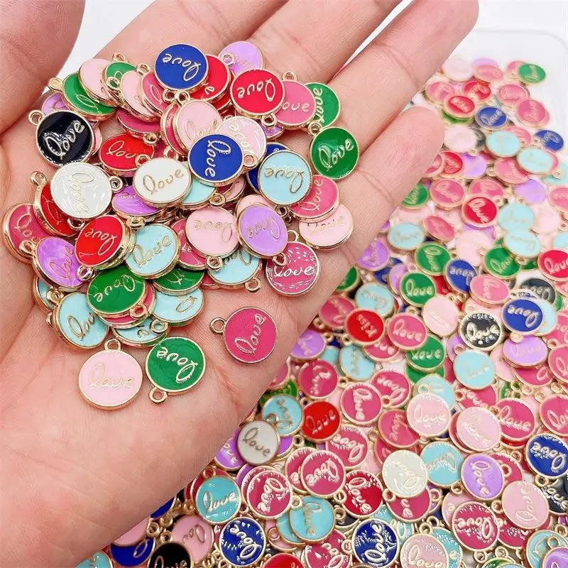 10Pcs/Lot 12mm in diameter KC Gold Color Tone Alloy Enamel Lovely Heart Charms Pendant For DIY Earring Jewelry Making Ornament
10Pcs/Lot 12mm in diameter KC Gold Color Tone Alloy Enamel Lovely Heart Charms Pendant For DIY Earring Jewelry Making Ornament