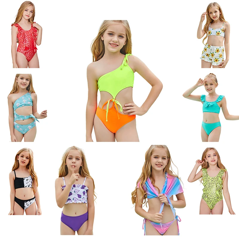 Girls Swimsuit Summer Irregular Kids Swimwear Suspender Bikini One Piece Slanted Shoulder Strap Print Rainbow Striped Swim Wear
Girls Swimsuit Summer Irregular Kids Swimwear Suspender Bikini One Piece Slanted Shoulder Strap Print Rainbow Striped Swim Wear