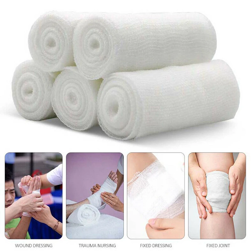 4.5m Length Gauze Roll Bandage Sterile Stretch Medical Tape First Aid Wound Care
4.5m Length Gauze Roll Bandage Sterile Stretch Medical Tape First Aid Wound Care