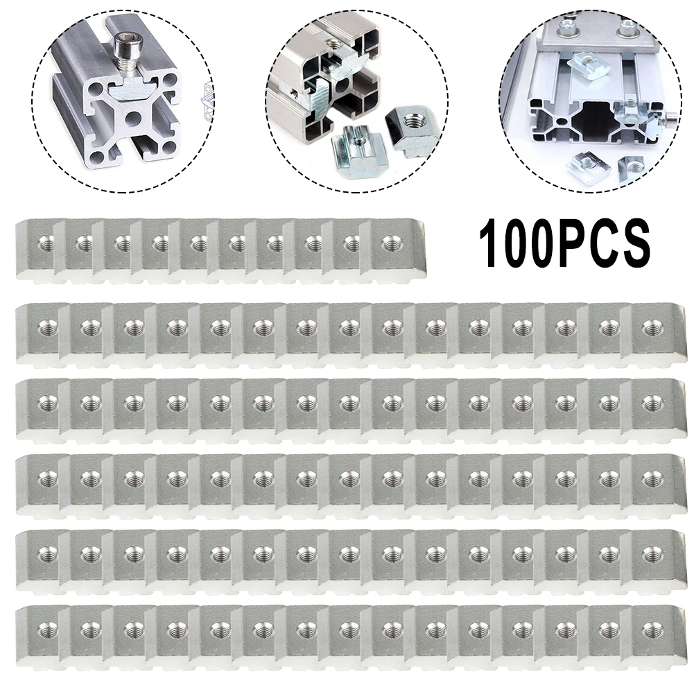 100pcs Sliding Blocks Heavy Nuts Solar PV Fastenings M8 Slider Nut For 30/40/45mm Aluminum Profiles Steel Slot Solar Accessories
100pcs Sliding Blocks Heavy Nuts Solar PV Fastenings M8 Slider Nut For 30/40/45mm Aluminum Profiles Steel Slot Solar Accessories